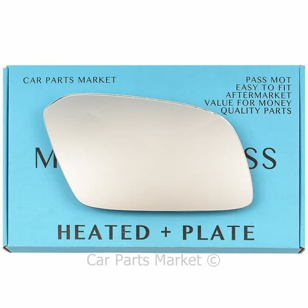 Right Driver Side Wing Mirror Glass For Citroen Xm 1994-00 Heated +Plate