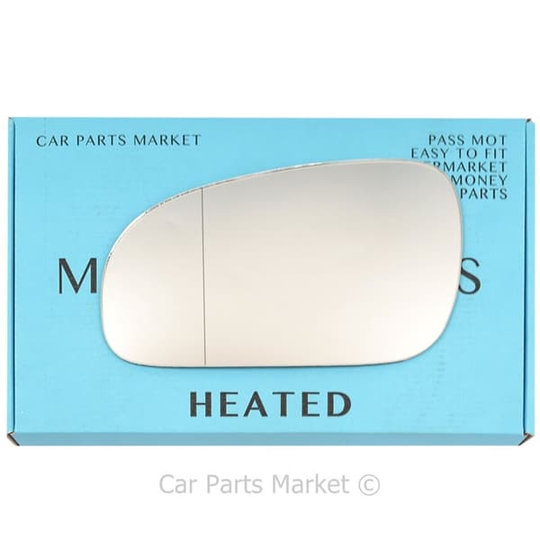 Left Passenger Side Wide Angle Wing Door Mirror Glass For Volvo s60 99-03 Heated