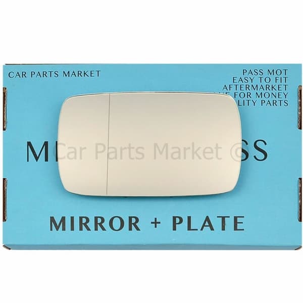For BMW 5 Series 95-03 Left Side Aspheric Mirror Glass with Plate (Not folding)