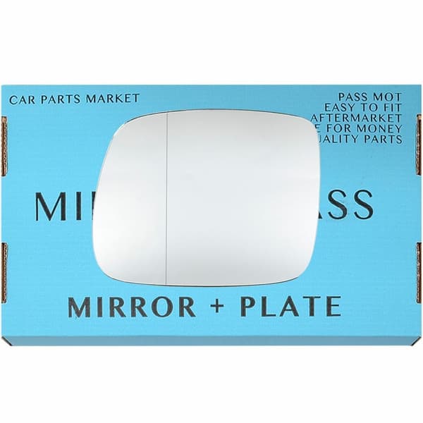 For Mercedes V-Class Van 1996-2003 Left Side Aspheric Wing Mirror Glass +Plate