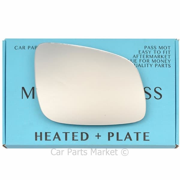 For Chevrolet Spark 2009-2015 Right Driver Electric Wing Mirror Glass with Plate