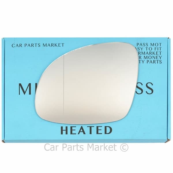 Left Passenger Side Wide Angle Wing Door Mirror Glass For VW Tiguan 07-16 Heated