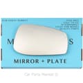 Miniatyrbillede 1 af 2: Right Driver Side Flat Wing Door Mirror Glass For Volvo s80 2003-2006 +Plate