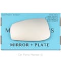 Pikkukuva 1 / 2: Left Passenger Side Flat Wing Door Mirror Glass For Volvo v70 2003-2006 +Plate