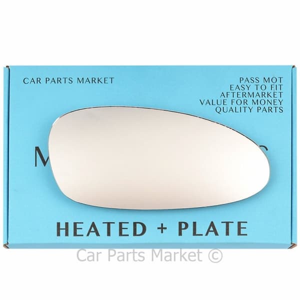 Right Side Wing Mirror Glass For Porsche 911 05-08 Heated + Plate
