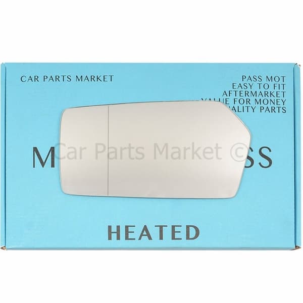 For Mercedes S-Class W126 1979-91 Left Side Aspheric Electric Wing Mirror Glass