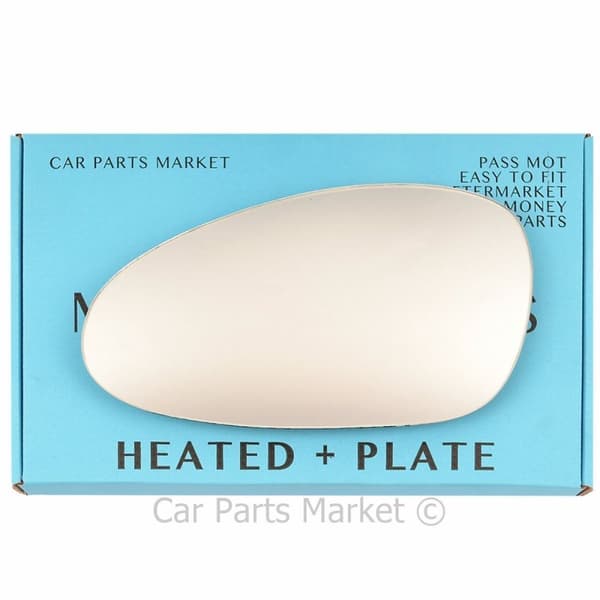 Left Side Wing Mirror Glass For Porsche 911 08-11 Heated + Plate