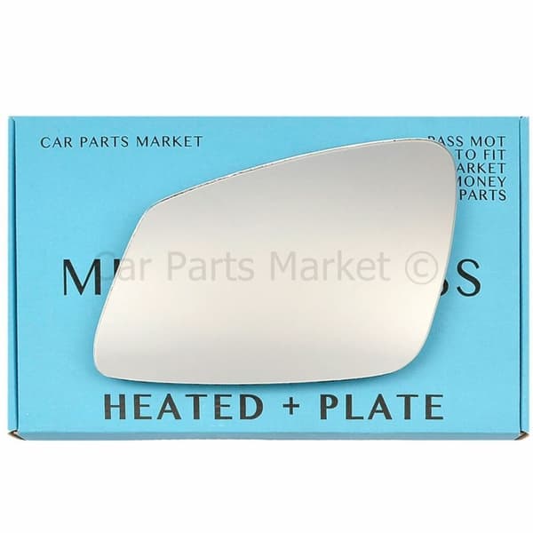 For BMW 3 Series 2012-2019 Left Passenger Side Electric Wing Mirror Glass +Plate