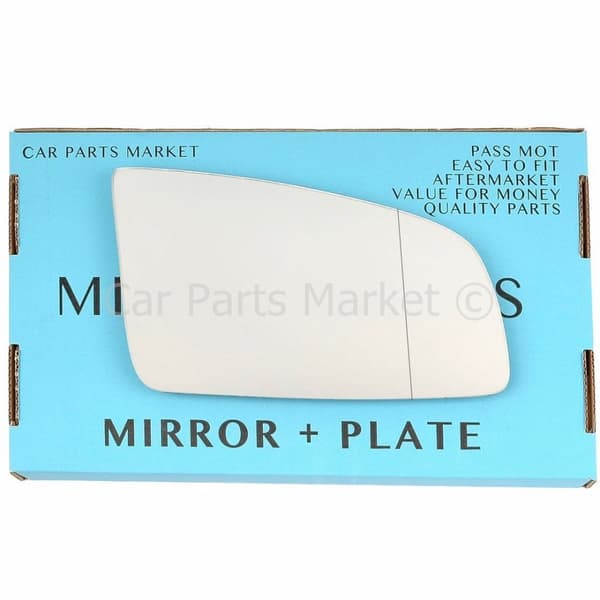 For Vauxhall Omega 00-03 Right Side Aspheric Wing Door Mirror Glass with Plate