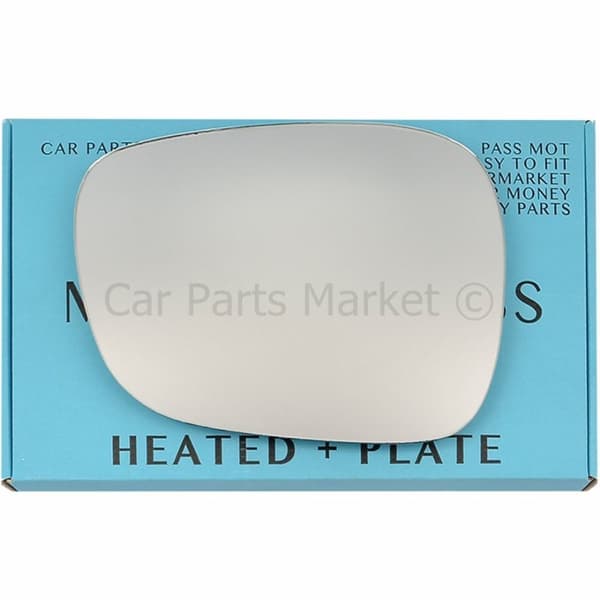 For BMW X3 2010-2014 Left Passenger Side Electric Wing Mirror Glass with Plate