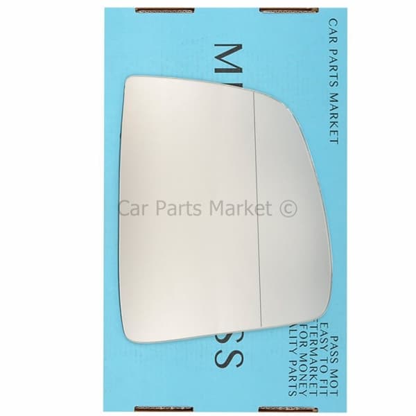 Right Driver Side Wide Angle Wing Mirror Glass For Vauxhall Combo 12-18 + Plate