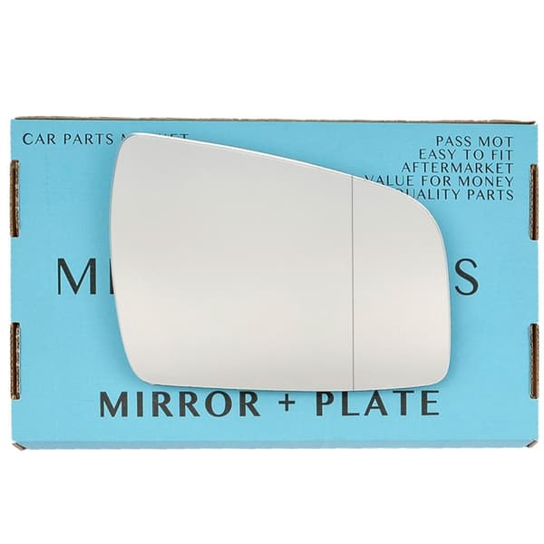 For Vauxhall Zafira B 2009-14 Right Aspheric Wing Door Mirror Glass with Plate