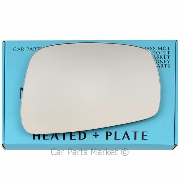 Right Side Wing Mirror Glass For Nissan Navara D40 2005-08 Heated + Plate