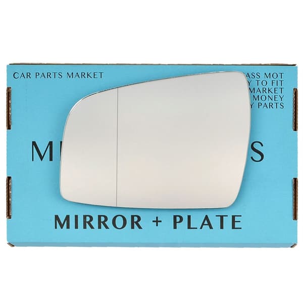 For Vauxhall Zafira B 09-14 Left Passenger Aspheric Wing Mirror Glass with Plate