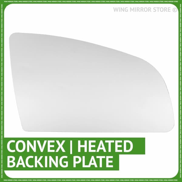 For Audi A3 03-08 Right Driver Side Electric Wing Door Mirror Glass with Plate