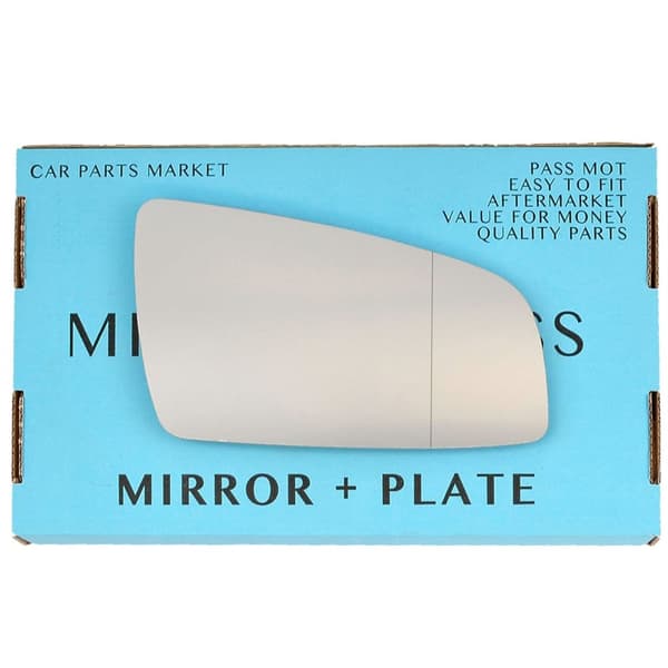 For Vauxhall Zafira B 05-09 Right Driver Aspheric Wing Mirror Glass with Plate
