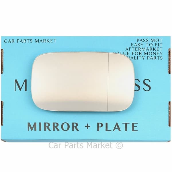 Right Driver Wide Angle Wing Door Mirror Glass For Alfa Romeo 164 1988-97 +Plate