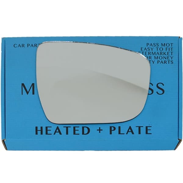 Right Driver Side Heated Plate Wing Mirror Glass For Nissan Qashqai 14-20