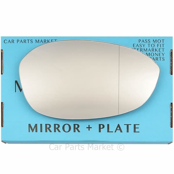 Right Driver Wide Angle Mirror Glass For Alfa Romeo Brera Spider 06-10 +Plate