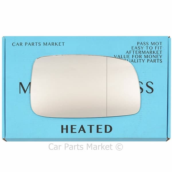 Right Driver Side Wide Angle Wing Mirror Glass For Toyota Avensis 2003-06 Heated