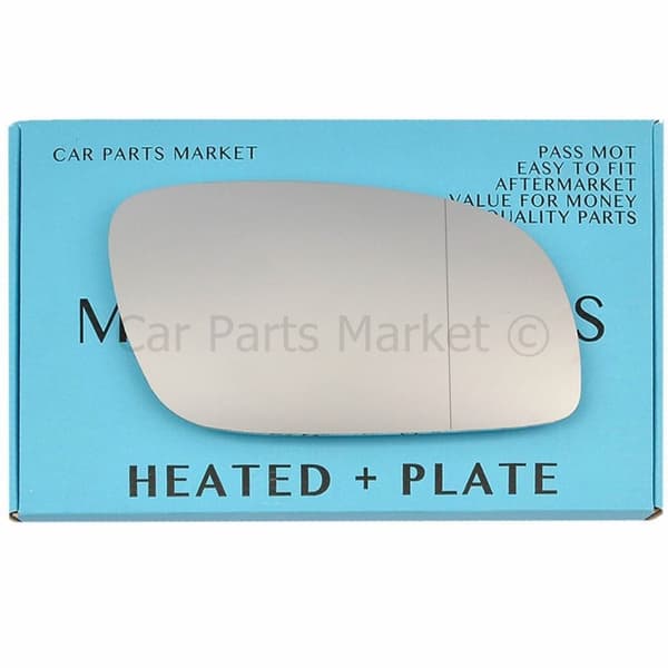 For VW Touran 03-09 Right Side Aspheric Electric Wing Mirror Glass with Plate