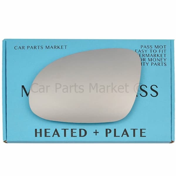 For Volkswagen Golf Plus 04-14 Left Side Electric Wing Mirror Glass +Plate
