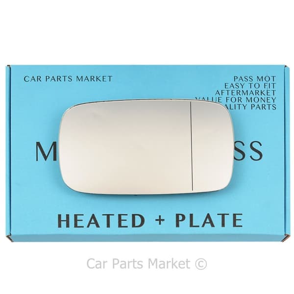Right Driver Side Wide Angle Wing Mirror Glass For Volvo v50 04-06 Heated +Plate