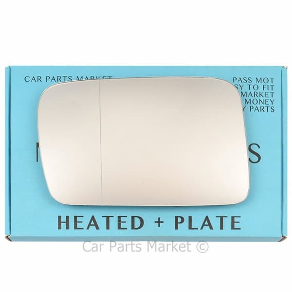 Left Side Wide Angle Wing Mirror Glass For Jeep Commander 06-10 Heated + Plate