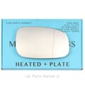 Miniatyrbillede 1 af 2: Right Driver Side Wide Angle Wing Mirror Glass For Volvo v50 06-09 Heated +Plate