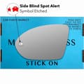 Miniatyrbillede 1 af 2: Left Passenger Side SBSA BSM Wing Mirror Glass For Vauxhall Insignia B 2017-2023