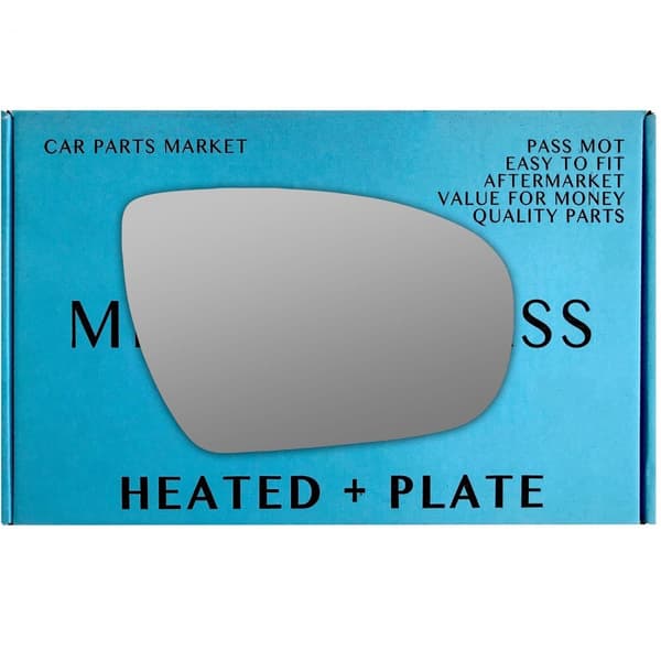 Right Driver Side Wing Mirror Glass For Hyundai i20 2014-20 Heated Plate