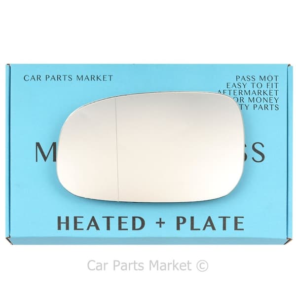 Left Side Wide Angle Wing Door Mirror Glass For Volvo c70 2007-09 Heated +Plate