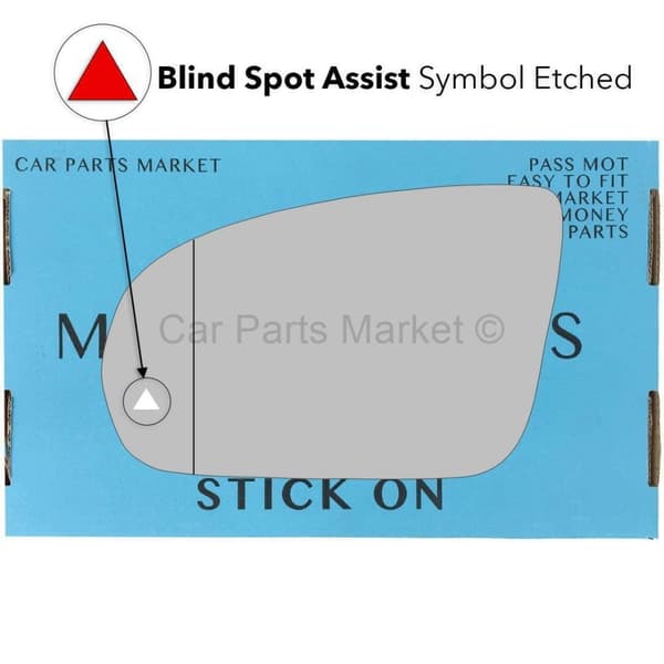 Left Side Wide Angle BSA BSM Mirror Glass Mercedes B-Class W247 2019-2023