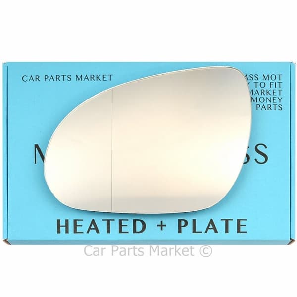 For Hyundai i30 07-12 Left Side Aspheric Electric Wing Mirror Glass with Plate