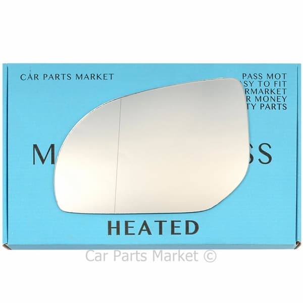 For Hyundai i20 08-12 Left Side Aspheric Electric Wing Mirror Glass with Plate