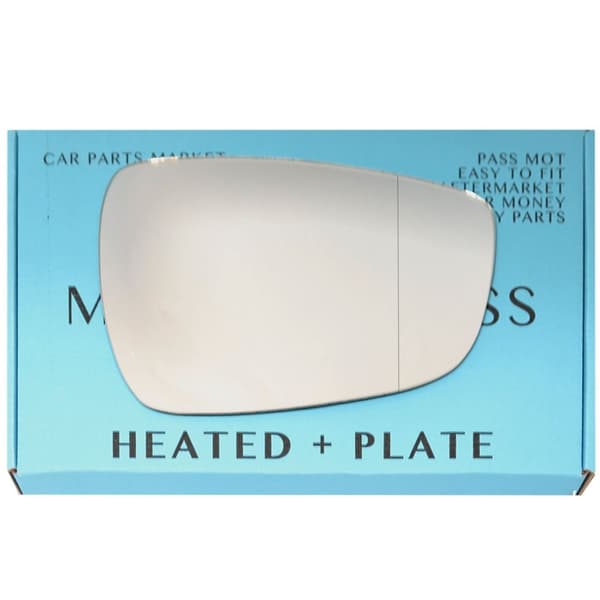 Right Side Wide Angle Wing Mirror Glass For Hyundai Veloster 11-17 Heated Plate
