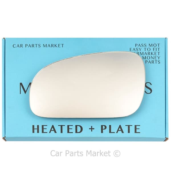 Left Passenger Side Wing Mirror Glass For Volvo s60 1999-03 Heated +Plate