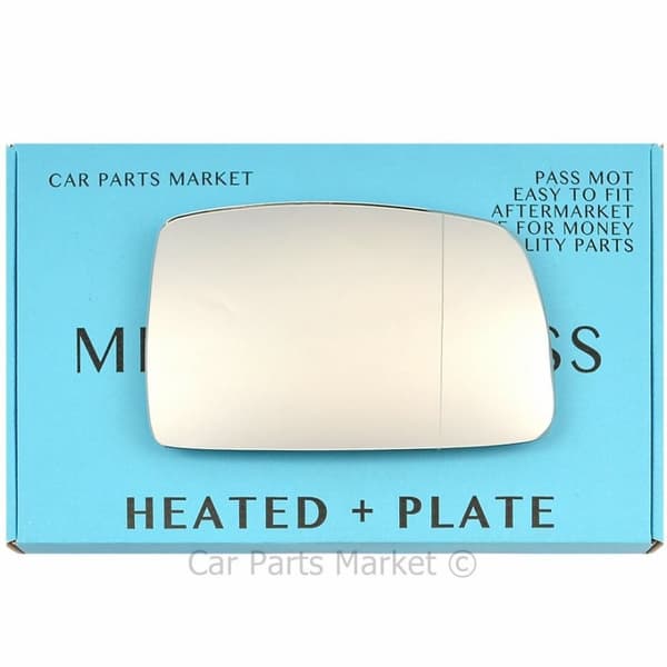 Right Wide Angle Wing Mirror Glass For Hyundai Coupe Tiburon 06-10 heat + Plate