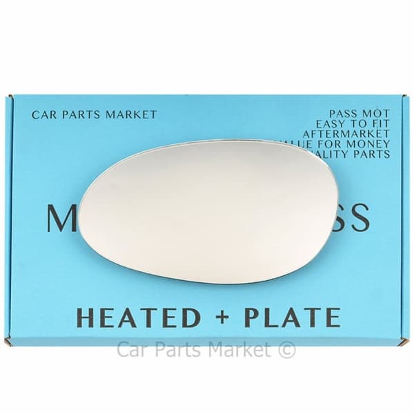 Left Side Wing Door Mirror Glass For Smart Fortwo 1998-2007 Heated +Plate