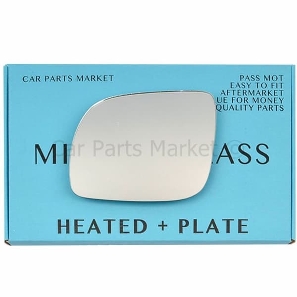 Left Side Wing Door Mirror Glass For Seat Ibiza 99-02 Heated +Plate (12cm)