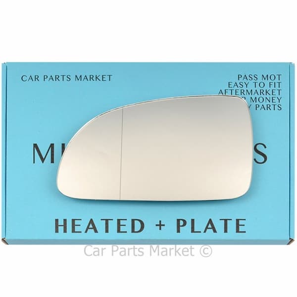 For Hyundai Accent 00-03 Left Side Aspheric Electric Wing Mirror Glass w/ Plate