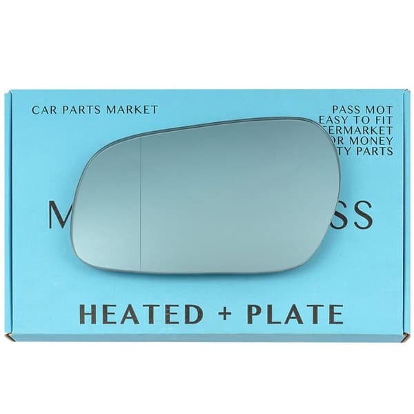 Left Side blue Wide Angle Wing Mirror Glass For Citroen Xsara 97-02 heat +Plate