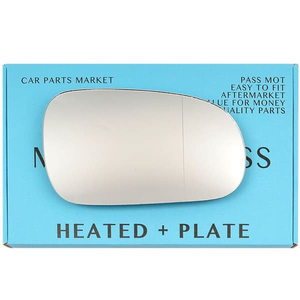 Right Side Wide Angle Wing Mirror Glass For Honda Civic 1996-2000 Heated + Plate