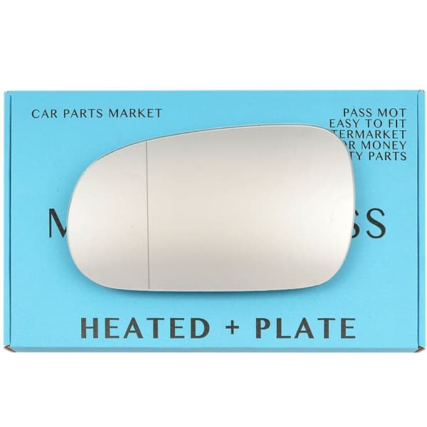 Left Side Wide Angle Wing Door Mirror Glass For Honda Civic 96-00 Heated + Plate