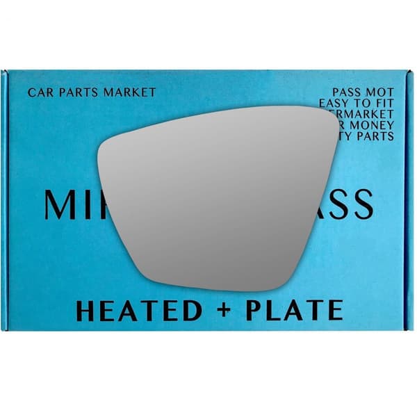 Left Passenger Side Wing Mirror Glass For Skoda Kodiaq 2017-23 Heated Plate