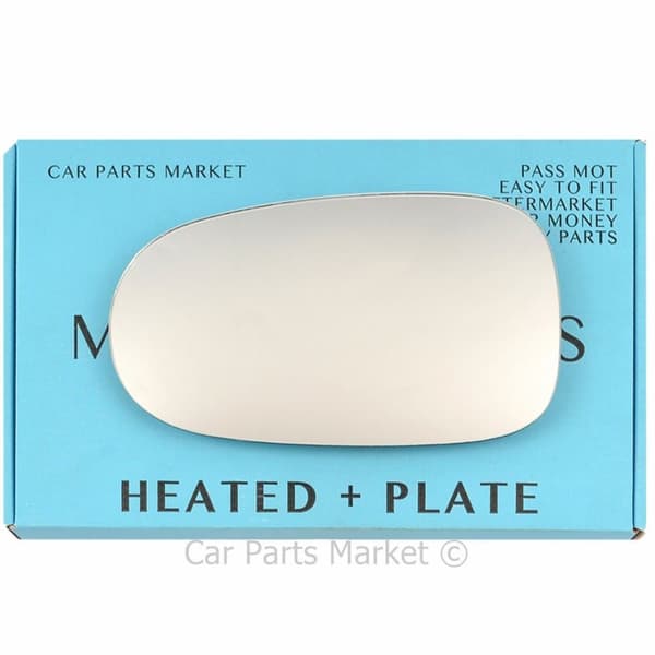 Left Side Wing Door Mirror Glass For Nissan Almera 2000-06 Heated +Plate