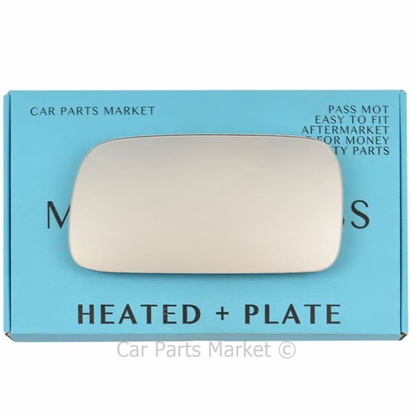 Left Side Wing Mirror Glass For Nissan Almera 1995-2000 Heated + Plate