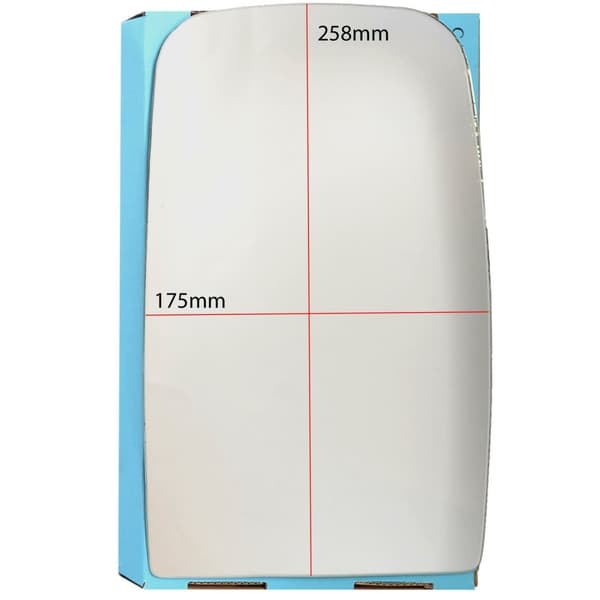 Convex Upper Wing Mirror Glass For Hymer Motorhome Camper Eriba 258x175mm