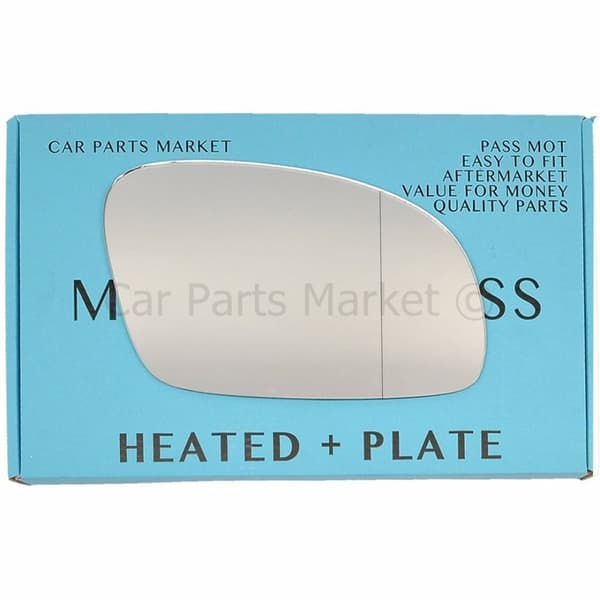 Right Side Wide Angle Wing Mirror Glass For VW New Beetle 2003-10 Heated +Plate