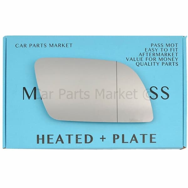 Right Side Wide Angle Wing Door Mirror Glass For VW Polo 2002-2005 Heated +Plate